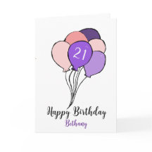 aniversário de 21 anos de balões