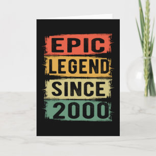 Cartão aniversário de 21 anos De Legenda Epic 21 Anos De 