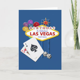 Cartão aniversário de 21 anos Las Vegas