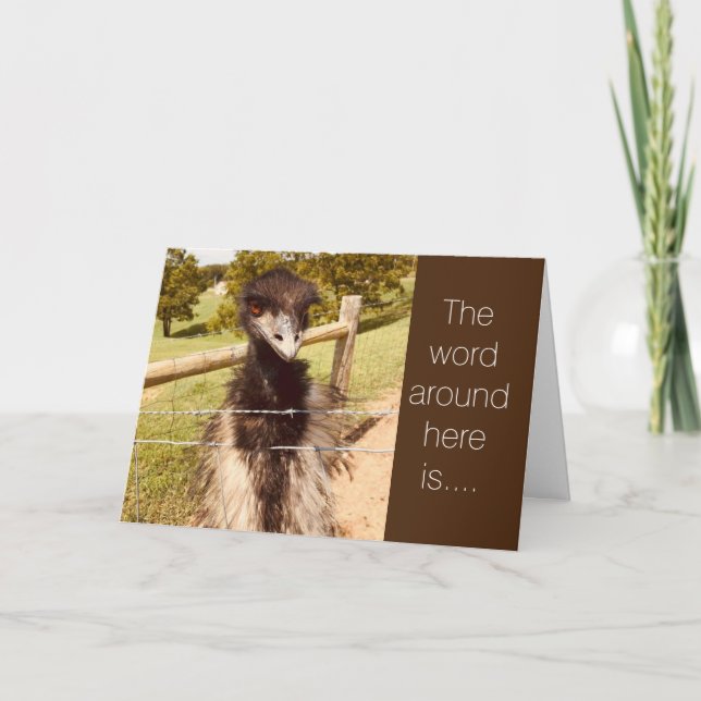 Cartão **aniversário de 21 anos** O "FIM DA SUA JUVENTUDE (Frente)