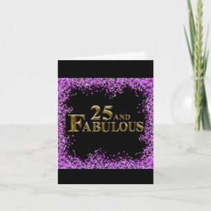 Cartão Aniversário de 25 anos