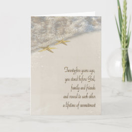 Cartão Aniversário de 25 de Starfish