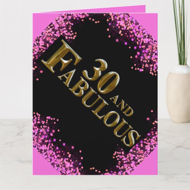 Cartão Aniversário de 30 anos (Frente)