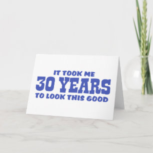 Cartão Aniversário de 30 anos