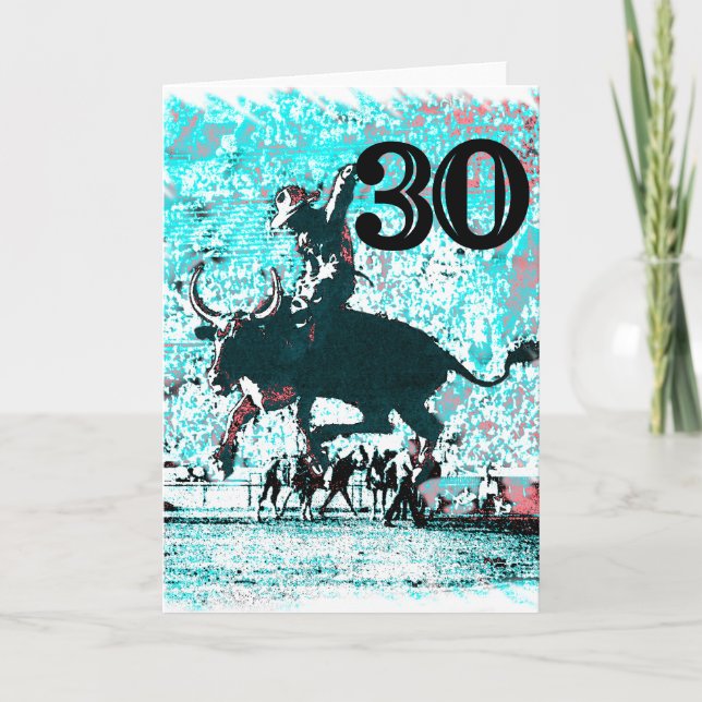 Cartão Aniversário de 30 anos (Frente)