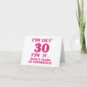 Cartão Aniversário de 30 anos engraçado