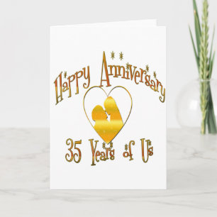 Cartão Aniversário de 35 anos