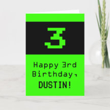 aniversário de 3 anos: Estilo Nerdy / Geeky "3" e 