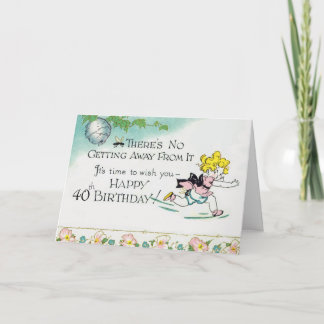 Cartão Aniversário de 40 anos