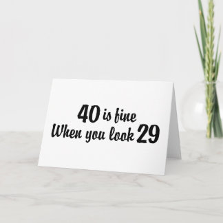 Cartão Aniversário de 40 anos