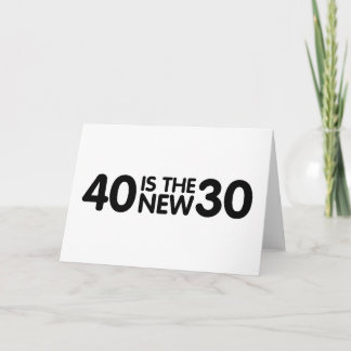 Cartão aniversário de 40 anos