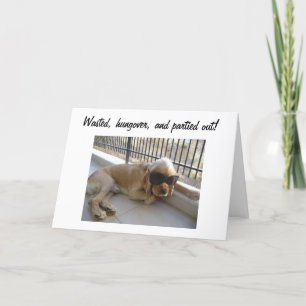 Cartão aniversário de 40 anos DESPERDIÇADO E CAÇADA