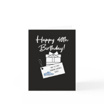 Aniversário de 40 anos engraçado e sarcástico