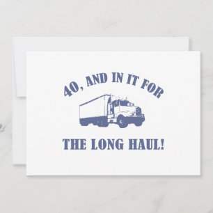 Cartão Aniversário de 40 anos engraçado presente