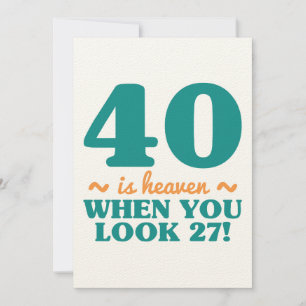 Cartão Aniversário de 40 anos Sassy