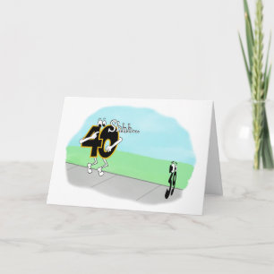 CARTÃO ANIVERSÁRIO DE 40 ANOS SNEAKY