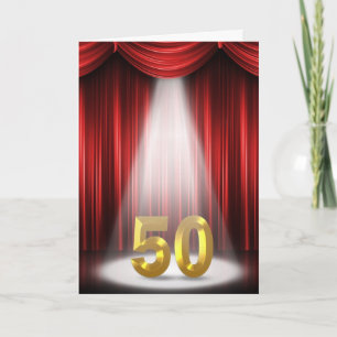 Cartão Aniversário de 50 anos