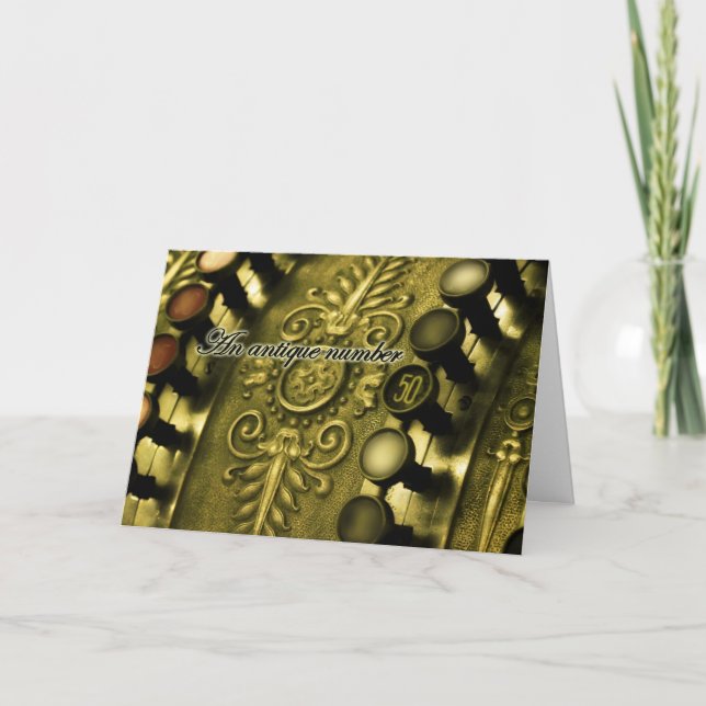 Cartão Aniversário de 50 anos (Frente)