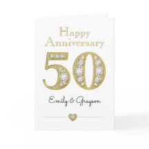 Aniversário de 50 anos de Casamento Nomes Personal
