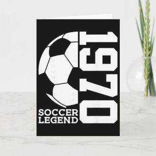 Cartão Aniversário de 56 anos Lenda do Futebol 1970 