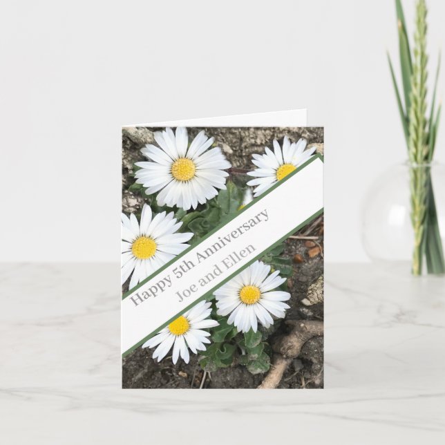 Cartão Aniversário de 5, editável (Frente)