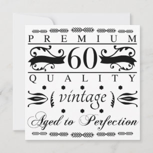 Cartão Aniversário de 60 anos Premium