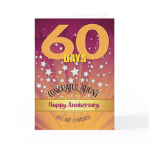 Aniversário de 60 Dias de Recuperação Numeral em D