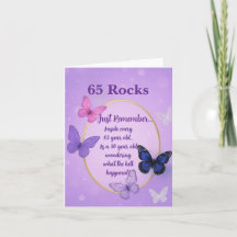Aniversário de 65 anos elegante e engraçado 