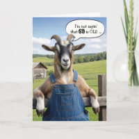 Aniversário de 69 anos Humor de Bode Velho