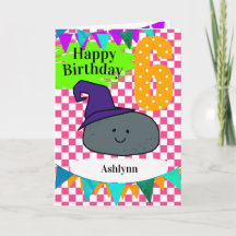 Aniversário de 6 anos personalizado da Bruxa de Ha