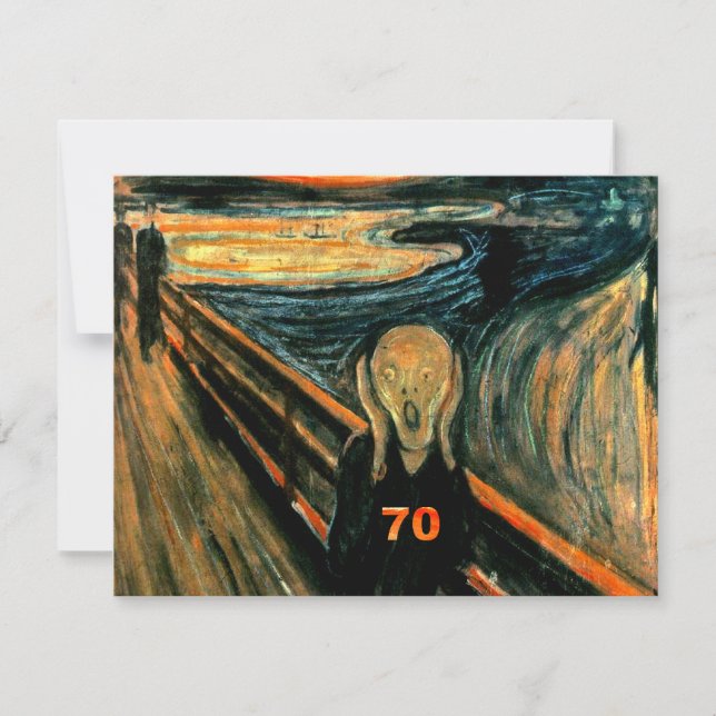 Cartão Aniversário de 70 anos (Frente)