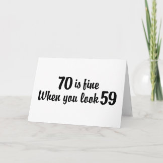 Cartão Aniversário de 70 anos