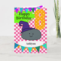 Aniversário de 8 anos personalizado da Bruxa de Ha