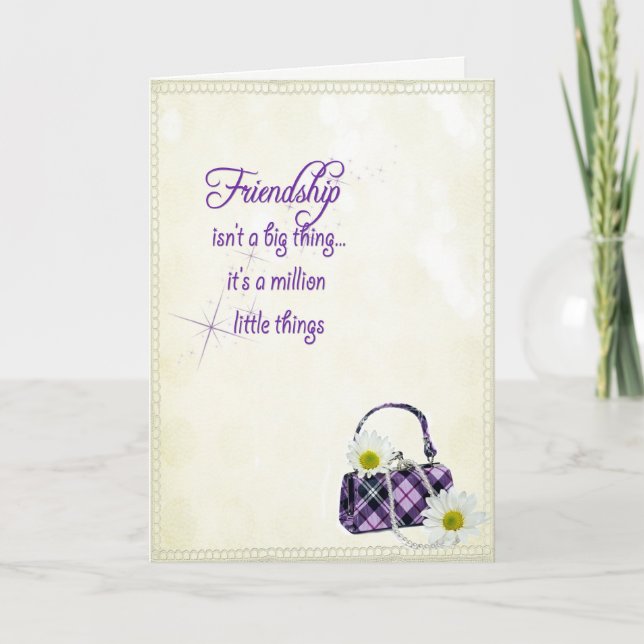 Cartão Aniversário de Amizade (Frente)