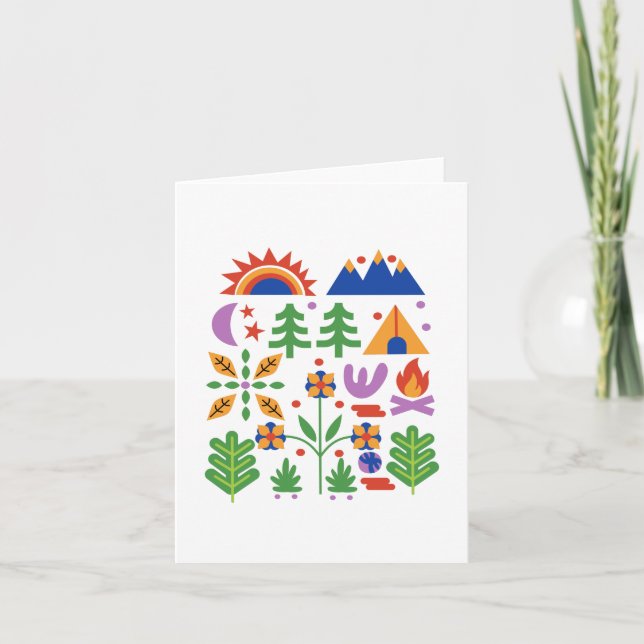 Cartão Aniversário de Aventura (Frente)