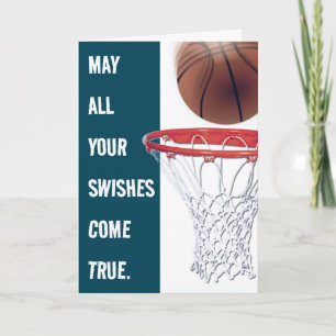 Cartão Aniversário de Basquete Personalizado