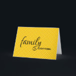 Cartão aniversário de bolinhas sogra<br><div class="desc">Aniversário da sogra na bolinhas amarela e branca com padrão de pontos de colcha.</div>