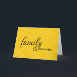 Cartão aniversário de bolinhas sogra<br><div class="desc">Aniversário da sogra na bolinhas amarela e branca com padrão de pontos de colcha.</div>