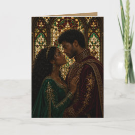 Cartão aniversário de casal medieval dia dos namorados
