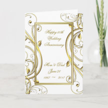 Aniversário de Casamento 50º e Dourado Branco