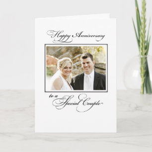 Cartão Aniversário de Casamento com Foto e Nome Personali