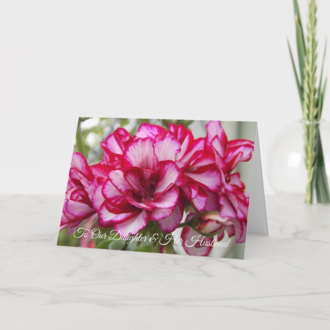 Cartão Aniversário De Casamento Da Filha E Do Marido (Frente)