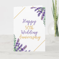 Aniversário de Casamento de 50ª Folhagem de Waterc