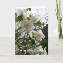 Cartão Aniversário de Casamento de 70 Personalizado do Bl