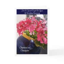 Aniversário de Casamento de 7 de Flores Rosa Perso