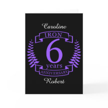 Aniversário de casamento de ferro 6 anos