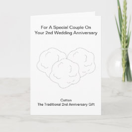 Cartão Aniversário de Casamento de segundos Personalizado