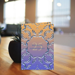 Cartão Aniversário de Casamento do 25 Clássico Elegante