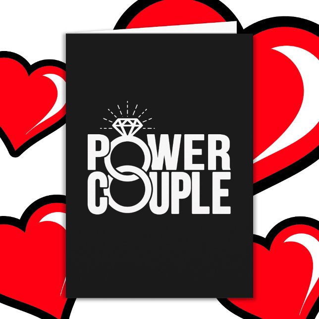 Cartão Aniversário de casamento do Casal de Energia Envol (Criador carregado)