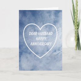 Cartão Aniversário de Casamento do Marido Personalizado d